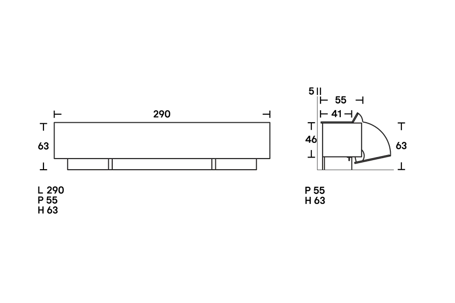 Credenza Ludwig - Acerbis - Misure