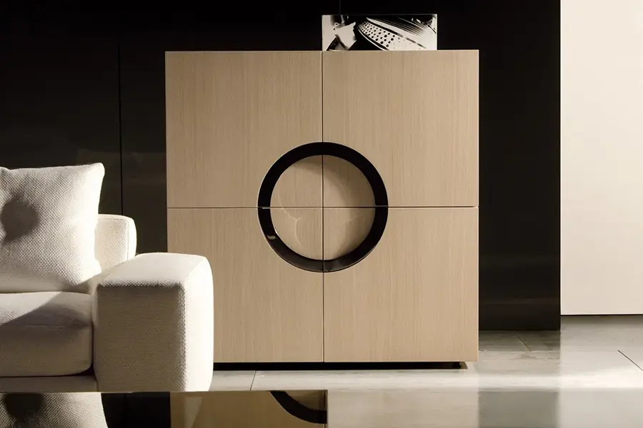 Mobile Archipenko Madia - Minotti - legno